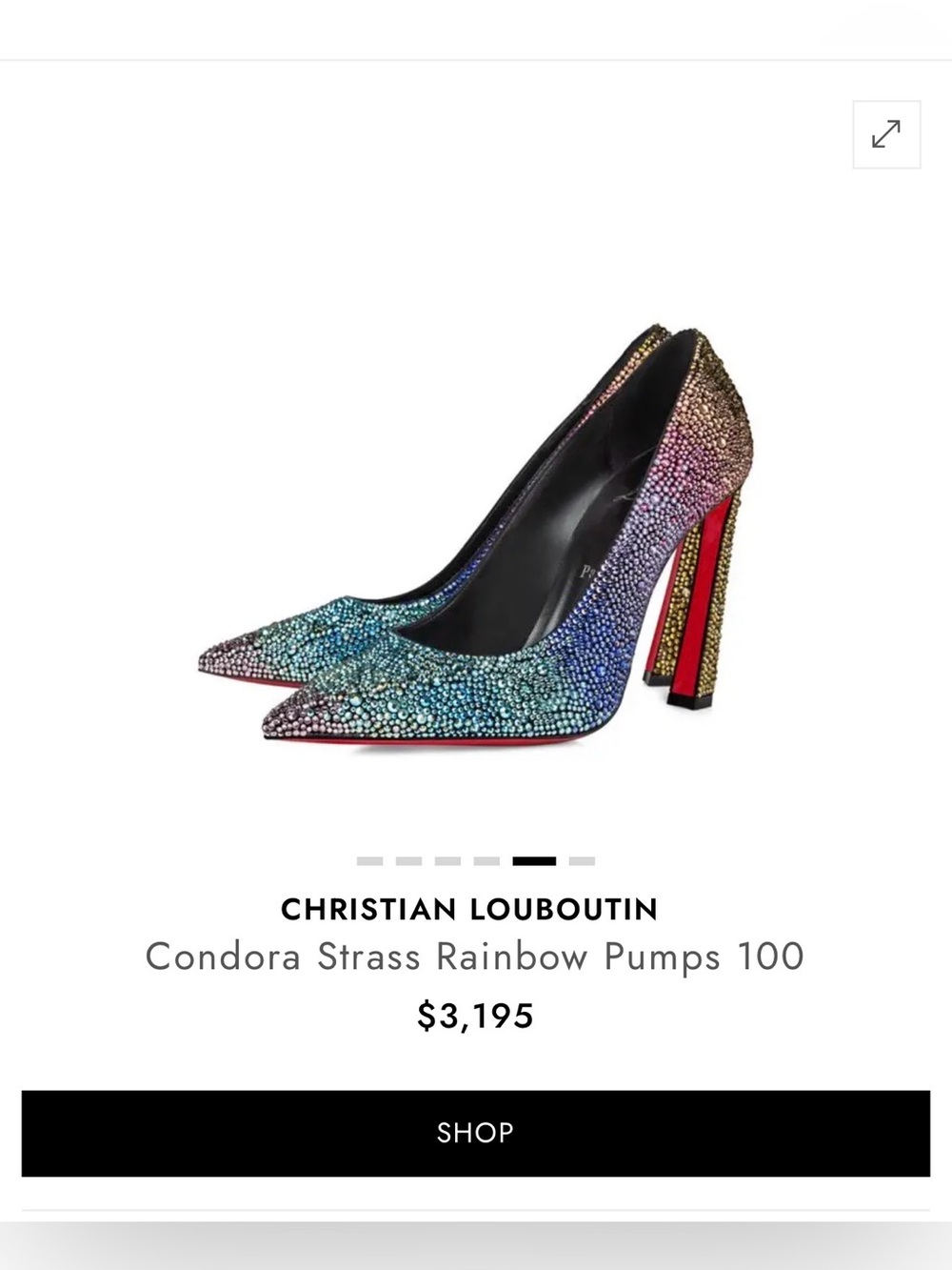 Christian Louboutin Condora Strauss Rainbow Pumps